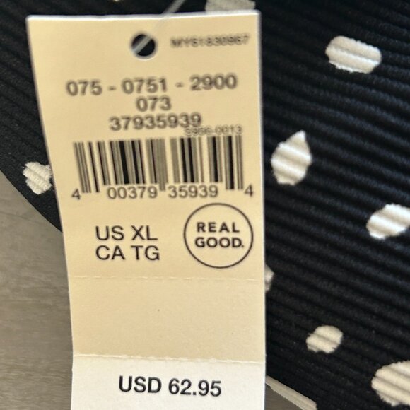 NEW WITH TAGS Aerie Ribbed Wrap One Piece Polka Dot Swimsuit Size XL Size 16 NEW - Picture 3 of 11